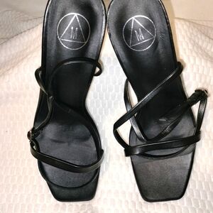 MISSGUIDED Women's Black Sandal Heel Size 8 (41 EU)